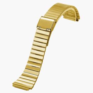 Bracciale in metallo dorato tipo CASIO LA670WG mm.13