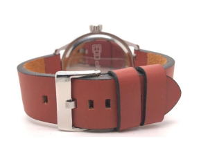 Cinturino in cuoio di vitello spessorato vintage COLORE Marrone 