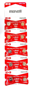 LR41 Batteria MAXELL ALkalina 192