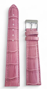 Cinturino in pelle Stampa Alligatore col. FUCSIA