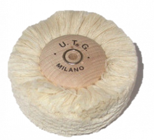 Spazzola in cotone filato bianco diam. 80