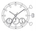 Movimento Miyota JS50  12 ½ Chrono, 3 sfere e 3 contatori