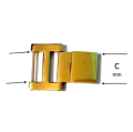 Chiusura scorrevole per bracciali in acciaio GOLD