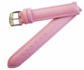Cinturino in pelle liscio vitello semimbottito ribordato colore Rosa mm.20