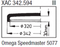 Vetro PLEX per OMEGA SPEEDMASTER 5077