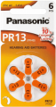 PR13=PR48 BATT. Z/A PER ACUSTICA BLISTER DA 6 pz