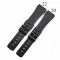 Cinturino in silicone PU resistente ultrasottile da 2 mm, modello tipo Casio 
