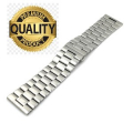 Bracciale in metallo solido lucido extra large, chiusura a scomparsa