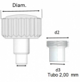 Corone a vite Acciaio inox Tubo 2,00mm