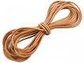 CORDONCINO IN CUOIO COLORE BEIGE NATURALE cm.100 diam. 1,3 mm