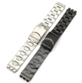 Bracciale in metallo maglia piena SWATCH chrono, con chiusura di sicurezza, attacco mm.19 colore Acciaio